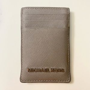 Gray Michael kors wallet card holder
